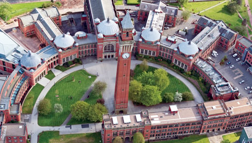 Traditionsreiche University of Birmingham